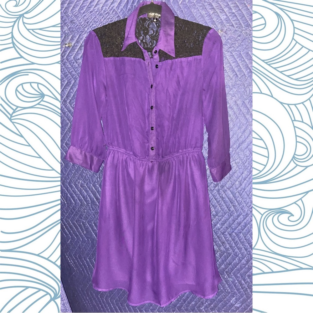 Love Reign- Purple Lace Dress